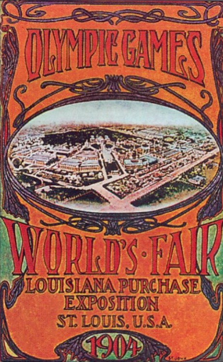 Постер летних Олимпийских игр 1904 года в Сент-Луисе